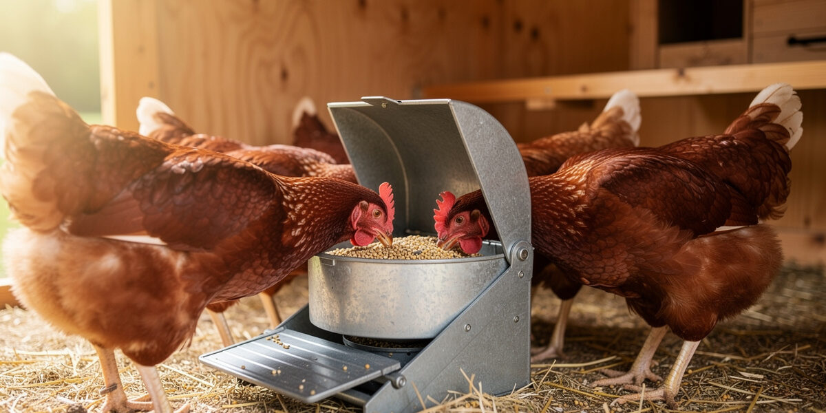 Automatic chicken feeder