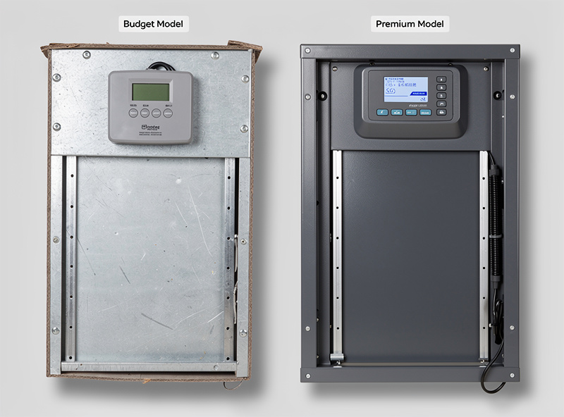 Budget versus premium automatic coop door comparison