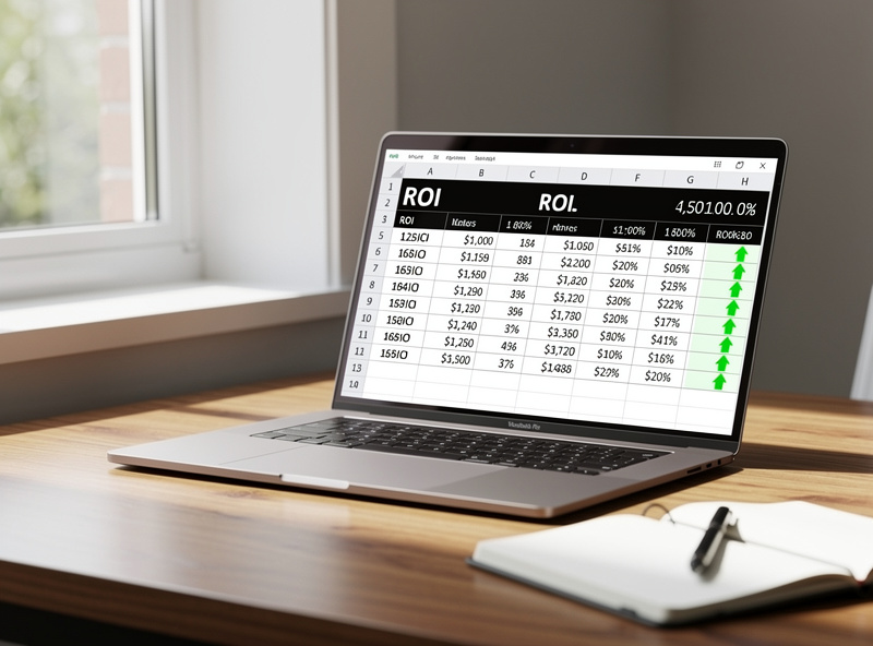 ROI spreadsheet showing smart chicken coop payback calculation over time