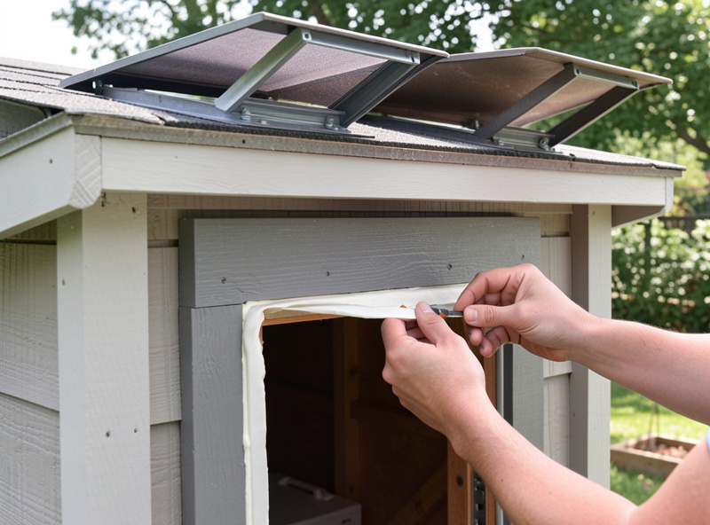 Keeper weatherstripping a low coop opening while leaving high ridge vents open