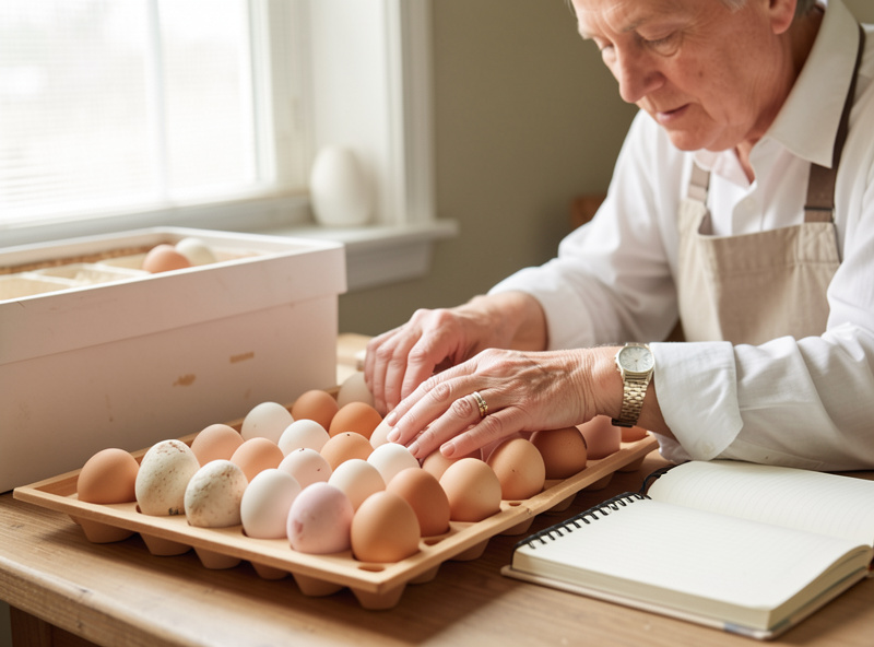 Unhatched eggs being examined after a hatch to diagnose what went wrong
