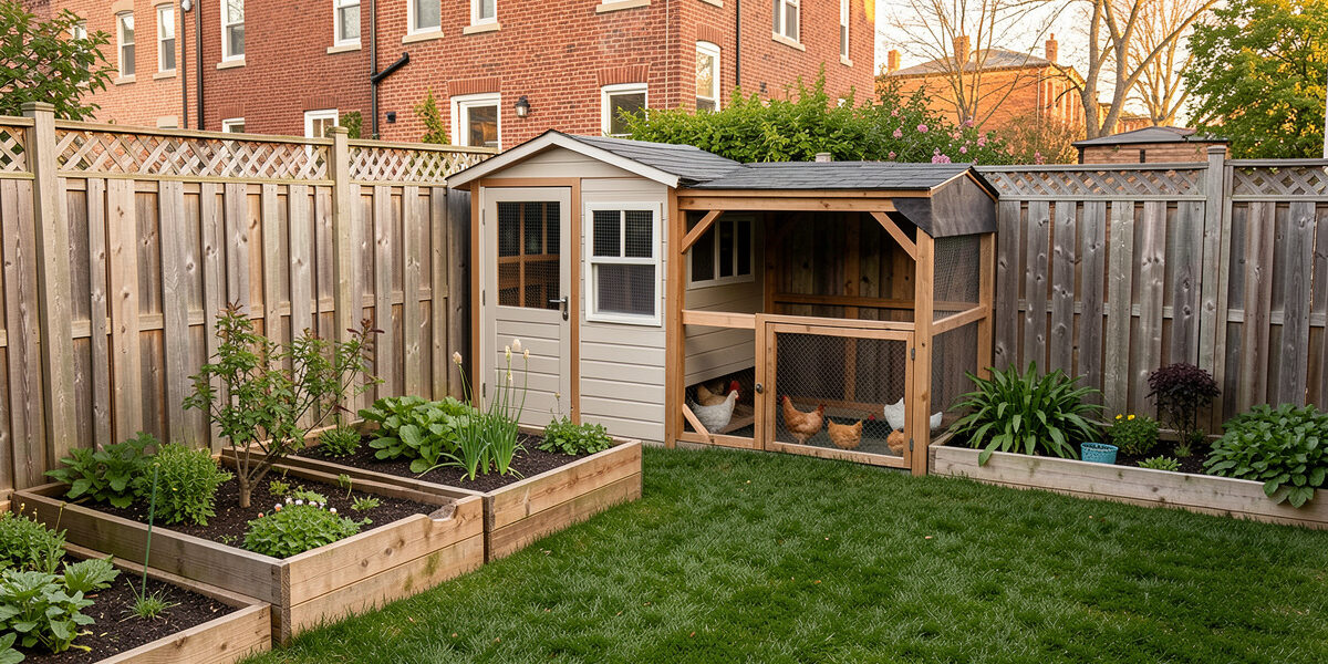 Keeping chickens in a small backyard