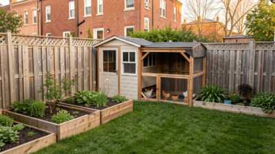 Keeping chickens in a small backyard